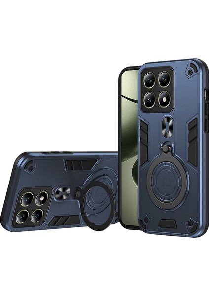 Xiaomi 14T Dönebilen Kickstand Pc+Tpu Düşmeye Karşı Korumalı Telefon Kapağı (Yurt Dışından)