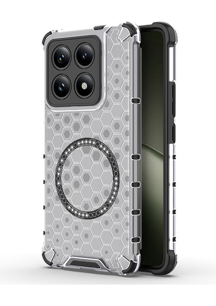 Xiaomi 14T Tasarım Tpu+Pc Telefon Kılıfı Magsafe ile Uyumlu (Yurt Dışından)