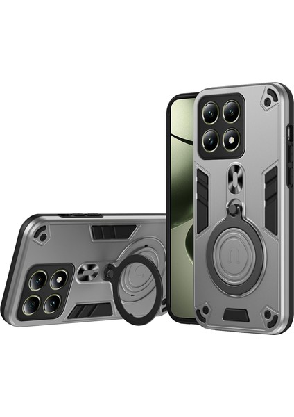 Xiaomi 14T Dönebilen Kickstand Pc+Tpu Düşmeye Karşı Korumalı Telefon Kapağı (Yurt Dışından)