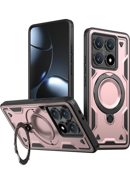 Xiaomi 14T Pro Pc+Tpu Kickstand Telefon Kılıfı Magsafe ile Uyumlu (Yurt Dışından)