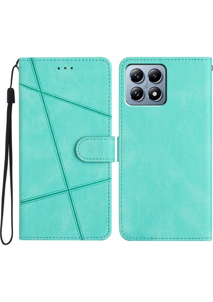Xiaomi 14T Pro Crazy Horse Doku Pu Deri Cüzdan Standlı Telefon Kapağı (Yurt Dışından)