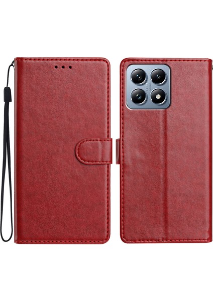 Xiaomi 14T Pro Deri Cüzdan Standı Telefon Kapağı ile Kullanışlı Askı (Yurt Dışından)