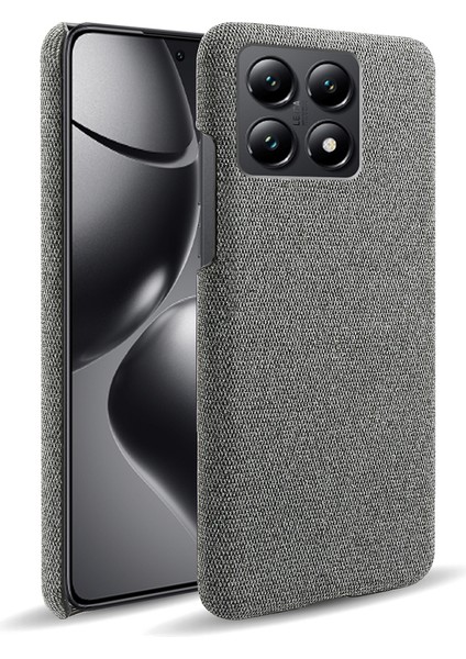 Xiaomi 14T Telefon Kılıfı Kumaş Dokusu Çizilmez Koruyucu Pc Arka Kapak (Yurt Dışından)
