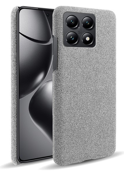 Xiaomi 14T Telefon Kılıfı Kumaş Dokusu Çizilmez Koruyucu Pc Arka Kapak (Yurt Dışından)