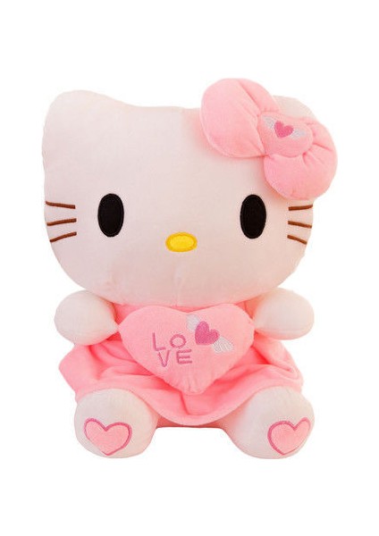 Peluş Oyuncak Kedi Bebek Arkadaş Yavru Kedi Için Doğum Günü Hediyesi Süper Yumuşak Kumaş (400MM) (Yurt Dışından)