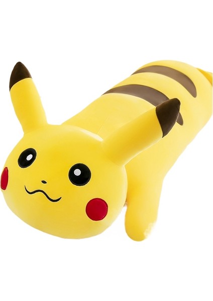 Sevimli Uzun Yalan Pikachu Peluş Oyuncak Oyuncak Bebek Yatağı Uyku Yastığı (900MM) (Yurt Dışından)