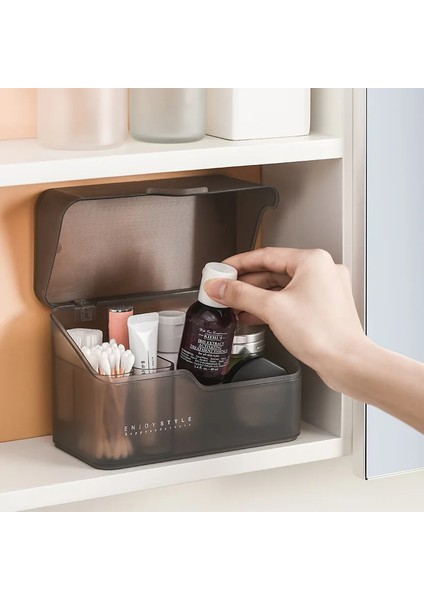 Plastik Makyaj Organizatörleri Toz Geçirmez Saklama Kutusu Kozmetik Çekmeceler Takı Ekran Kutusu Kasa Masaüstü Konteyner Kutuları Organizatör fiyatları