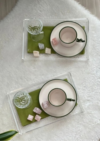 Pleksi Sunum Tepsisi 35 X 25 Cm + 2 Adet Mini Tepsi fiyatları