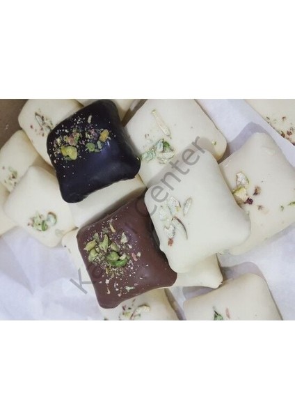 Toptan Bohça Lokum Çikolata Kaplı 12 kg Fildişi