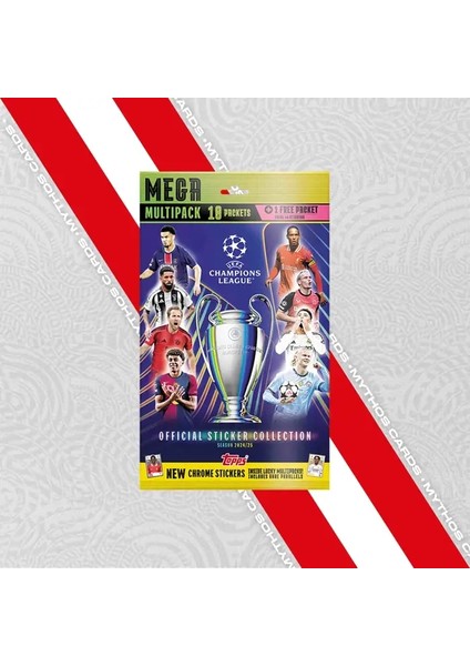Topps 2025 Uefa Şampiyonlar Ligi Sticker - Mega Multipack