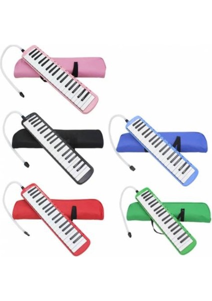 32 Tuşlu Melodika Bez Çantalı-Yeşil