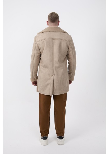R-2470 Içi Kürklü Uzun Peluş Mont