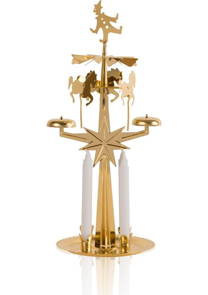 Atlı Karınca Metal Mumluk Gold