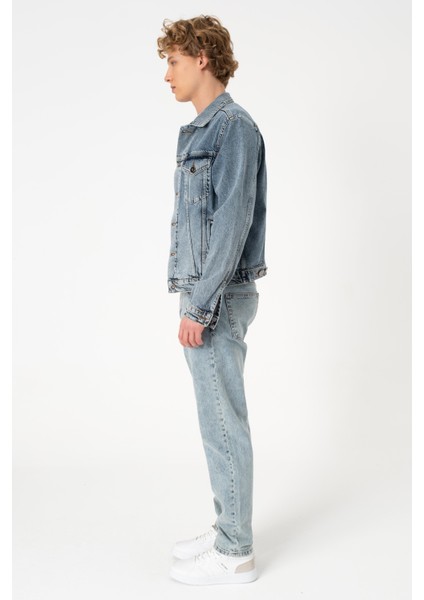 Cupa Buz Mavi Jean Ceket modelleri