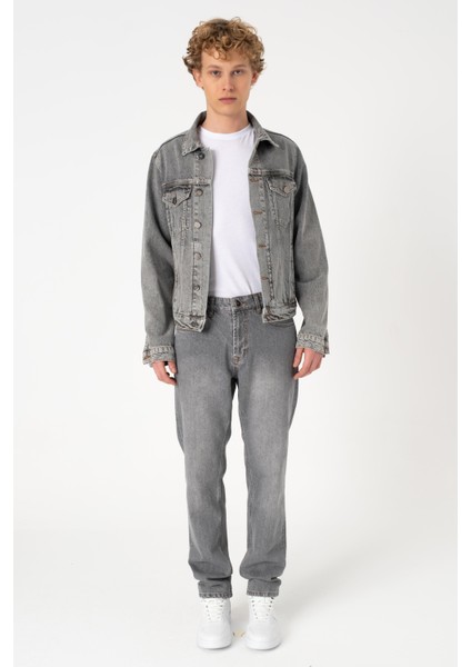 Cupa Grey Jean Ceket