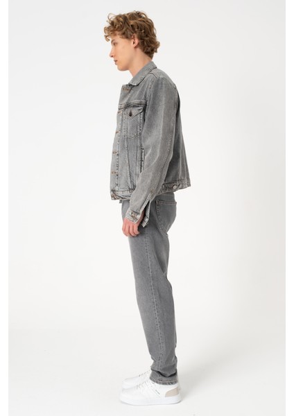 Cupa Grey Jean Ceket