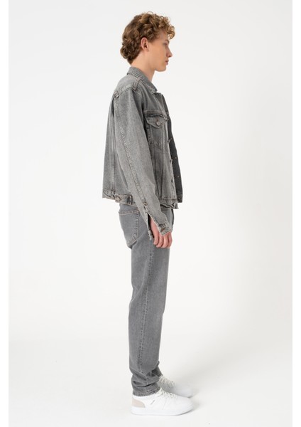 Cupa Grey Jean Ceket