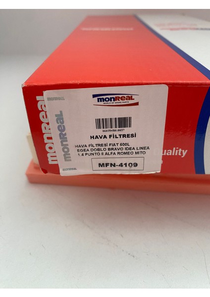 MFN-4109 Hava Filtresi Mito 1.4 / Fiat 500 1.4 / Bravo 1.4 / Doblo 1.4 / Linea 1.4 / Punto Iı 1.4 / Tipo 1.2 fırsatları