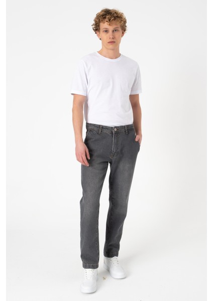 Napoli Grey Jean Pantolon