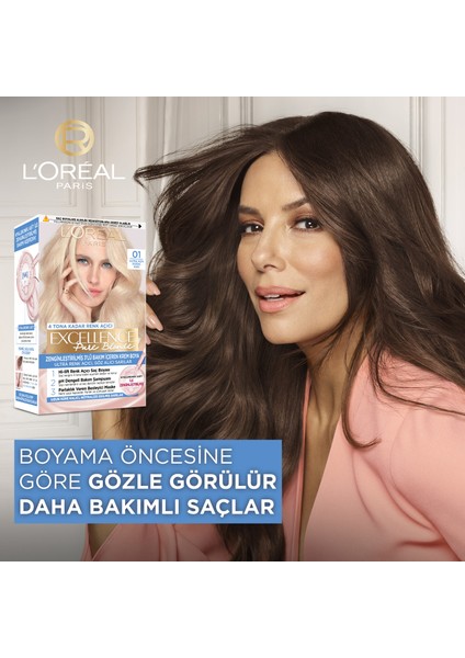 Excellence Pure Blond Saç Boyası - 03 Ultra Açık Küllü Sarı