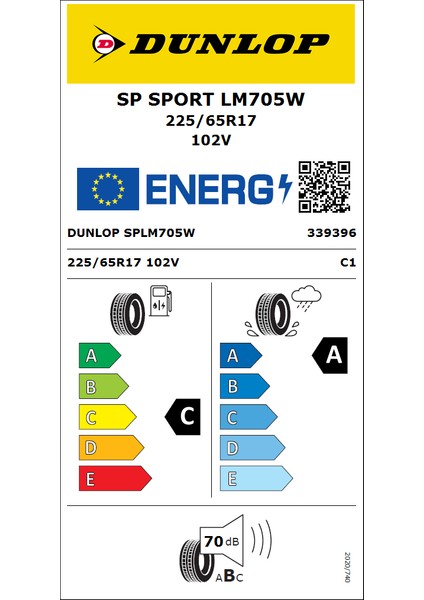 225/65 R17 102V Sp Sport LM705 4x4 Suv Oto Yaz Lastiği (Üretim Yılı:2024)