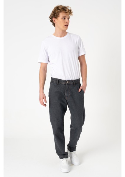 Napoli Dark Grey Jean Pantolon