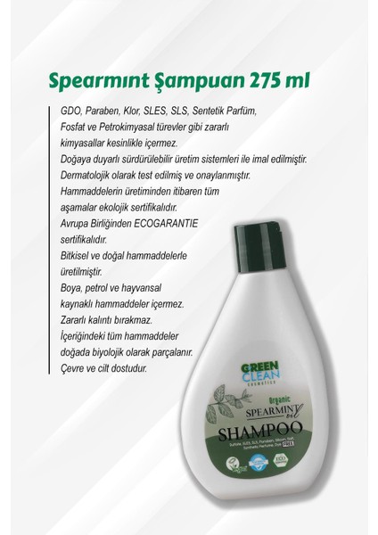 Spearmint Şampuan 5 Al 4 Öde 275 ml ve Rosie Pamuk