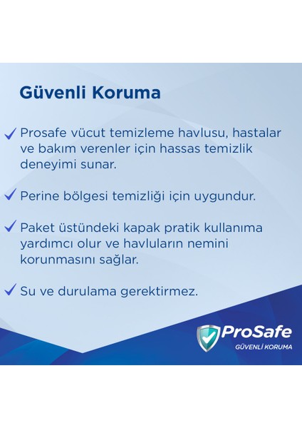Hasta Vücut Temizleme Havlusu 1 Paket 48 Yaprak