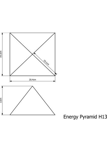 Enerji Piramidi H13 Dekor Objesi