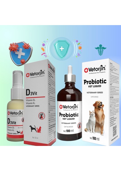 Kedi Köpek Probiyotik ve D3 K2 Vitamin Mineral