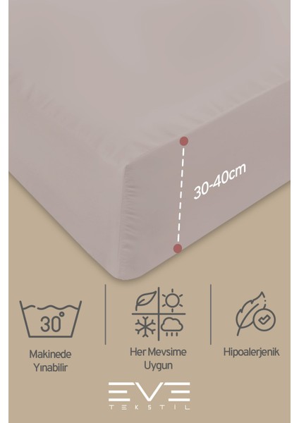 Pamuklu Çift Kişilik RainForce Kumaş Lastikli Çarşaf Ve Yastık Kılıfı Set fırsatları