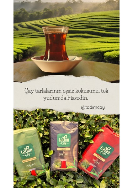 Tadım Çay Gold 6 Adet 1000 gr (HAKİKİ RİZE ÇAYI, PAKET SİYAH ÇAY)