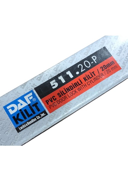 Daf Kilit 511-20-P Pvc Silindirli Kilit 20MM modelleri