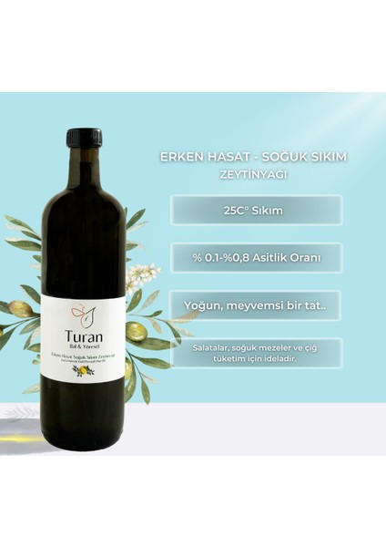 Erken Hasat Soğuk Sıkım Zeytinyağı 250 ml