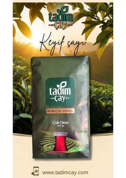 Tadım Çay İki Buçuk Yaprak 1000 gr ( HAKİKİ RİZE ÇAYI, SİYAH PAKET ÇAY)