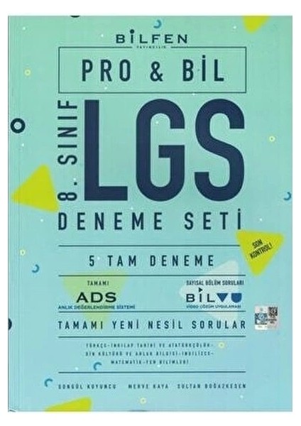 8. Sınıf Probil 5'li Deneme Seti Yeni