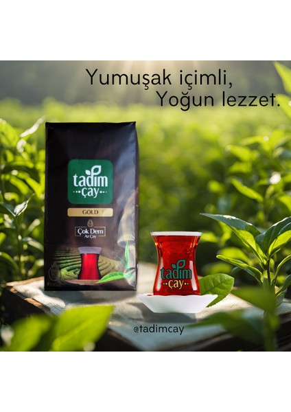 Tadım Çay Gold 6 Adet 1000 gr (HAKİKİ RİZE ÇAYI, PAKET SİYAH ÇAY)