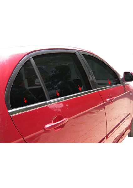 Tata Vista/ındica 2 Cam Çıtası 4 Prç Krom 2008 ve Sonrası