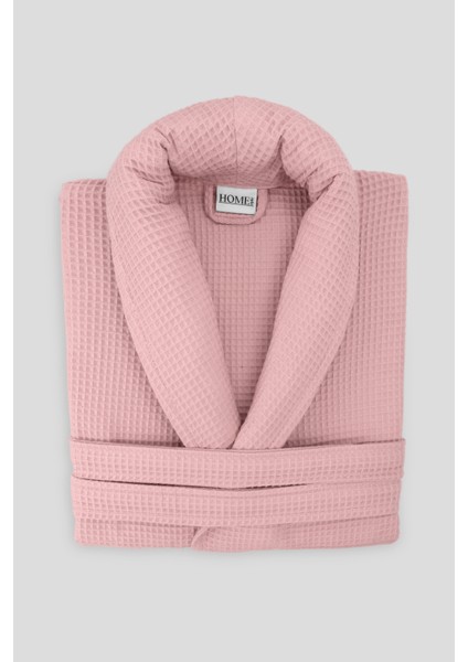 %100 Pamuk Unisex Waffle Pike Bornoz - Yüksek Su Emici & Yumuşak Şal Yaka Bornoz- HOME1961 indirimleri