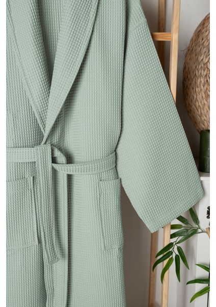 %100 Pamuk Unisex Waffle Pike Bornoz - Yüksek Su Emici & Yumuşak Şal Yaka Bornoz- HOME1961 fiyatları
