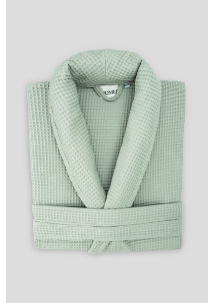 %100 Pamuk Unisex Waffle Pike Bornoz - Yüksek Su Emici & Yumuşak Şal Yaka Bornoz- HOME1961 indirimleri