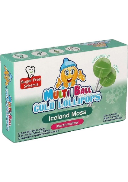 Multıball Cold - Iceland Moss 12 Li Lolipop