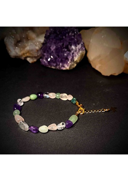 Karışık Amorf Kesim Doğal Taş Bileklik fırsatları