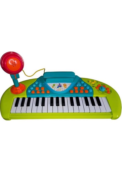 Nessiworld Karaoke Özellikli Müzikli Işıklı Mp3 Girişli ve Mikrofonlu Çok Fonksiyonlu Piyano