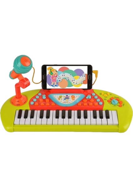 Nessiworld Karaoke Özellikli Müzikli Işıklı Mp3 Girişli ve Mikrofonlu Çok Fonksiyonlu Piyano fiyatları