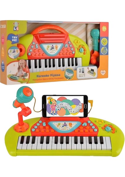 Nessiworld Karaoke Özellikli Müzikli Işıklı Mp3 Girişli ve Mikrofonlu Çok Fonksiyonlu Piyano modelleri