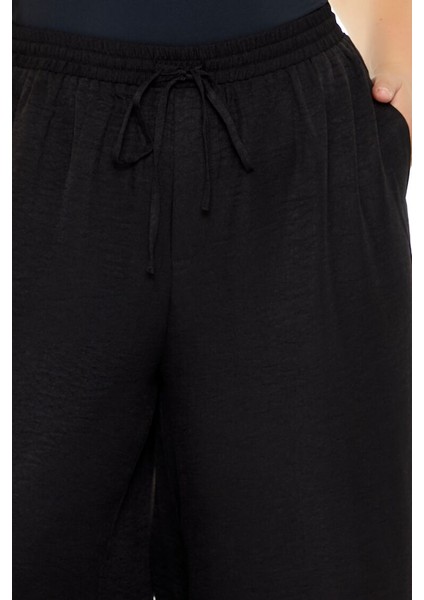 Plus Size Wide-Leg Pantolon