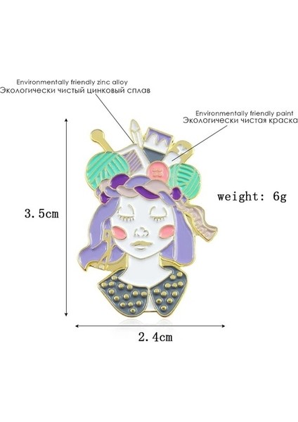 XZ0868 Sihirli Kitaplar Cetvel Metal Emaye Broş Yaratıcı Yün Tükenmez Kalem Makas Rozet Pin Sevimli Trendy Kostüm Takı Aksesuarları Yapmak (Yurt Dışından)