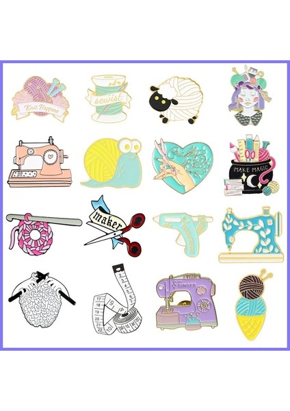 XZ0868 Sihirli Kitaplar Cetvel Metal Emaye Broş Yaratıcı Yün Tükenmez Kalem Makas Rozet Pin Sevimli Trendy Kostüm Takı Aksesuarları Yapmak (Yurt Dışından) fiyatları