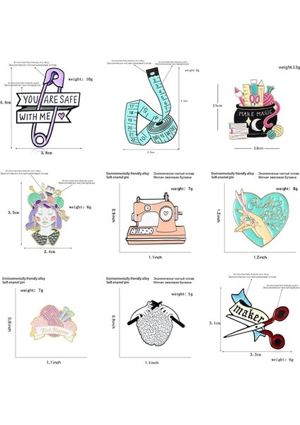 XZ0868 Sihirli Kitaplar Cetvel Metal Emaye Broş Yaratıcı Yün Tükenmez Kalem Makas Rozet Pin Sevimli Trendy Kostüm Takı Aksesuarları Yapmak (Yurt Dışından) fırsatları